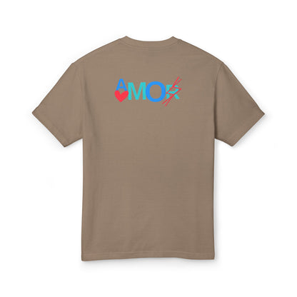 T-Shirt AMORX Unisex Garment-Dyed Heavyweight Cotton Tee