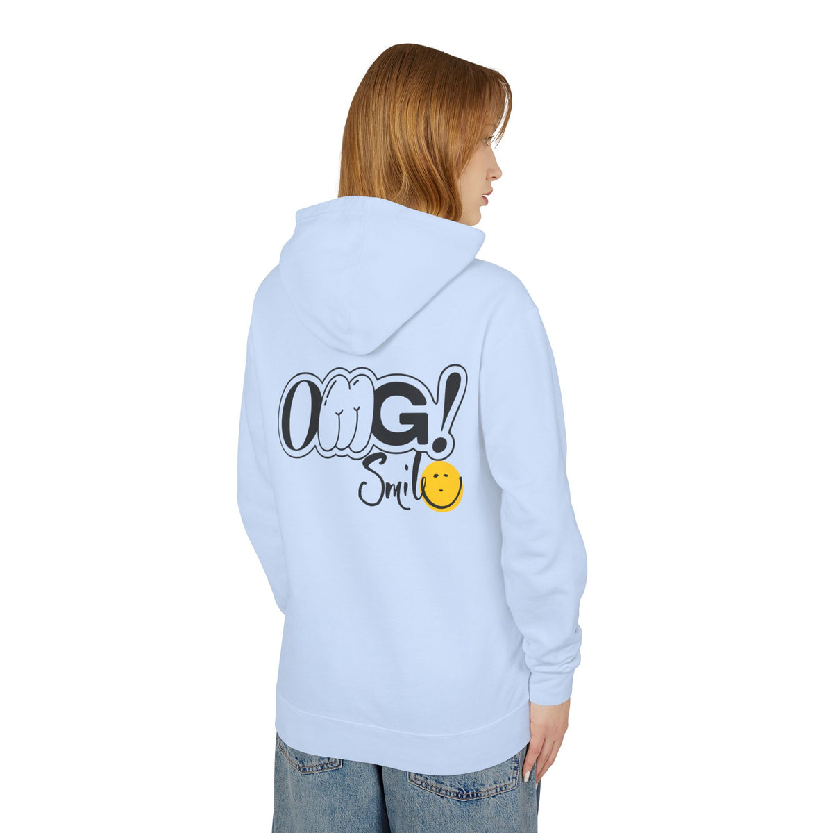 OMG!Smile Lightweight Hooded Sweatshirt