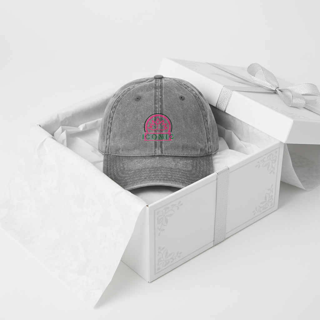 Vintage Embroidered Cap - Iconic Retro Style Headwear Printify