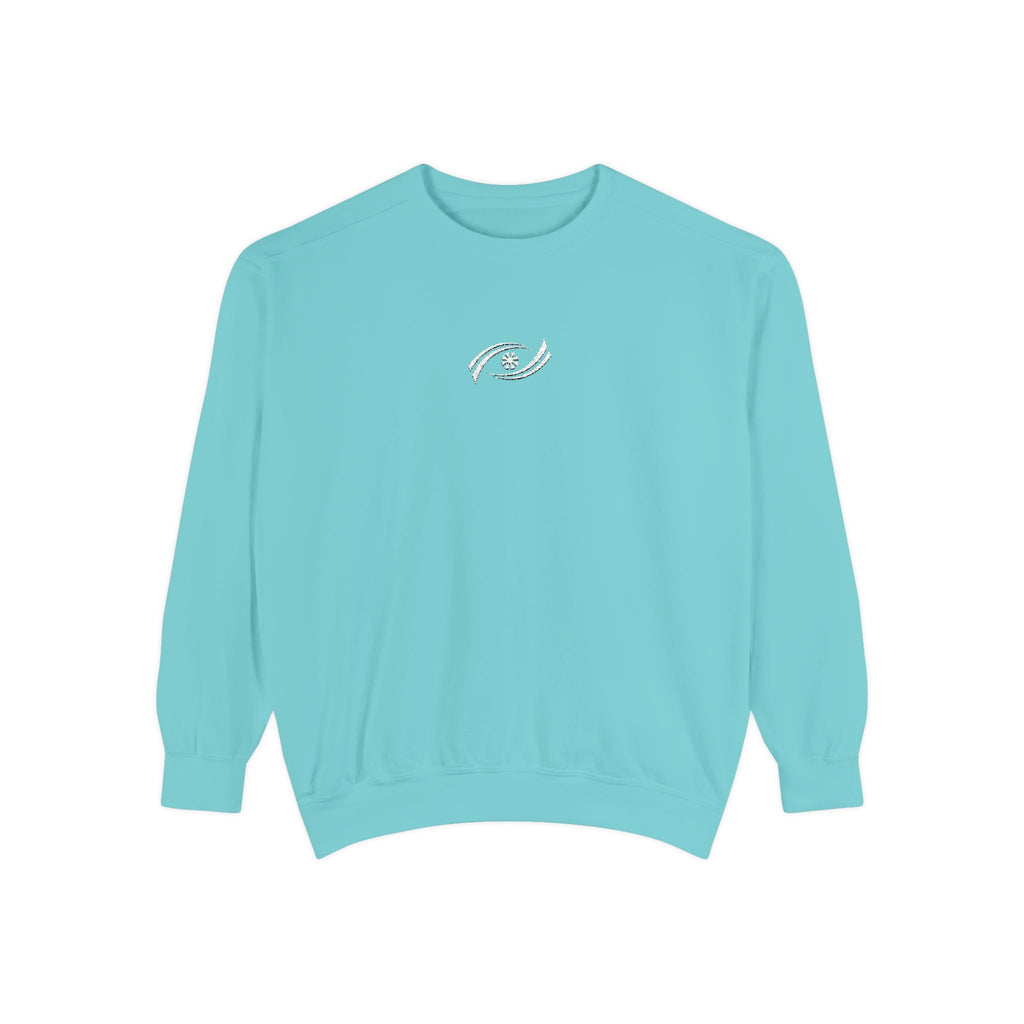 Garment-Dyed Sweatshirt, Cozy Unisex Pullover, Casual Comfortable Sweater, Perfect for Relaxing, Gift Idea for Friends and Family Printify