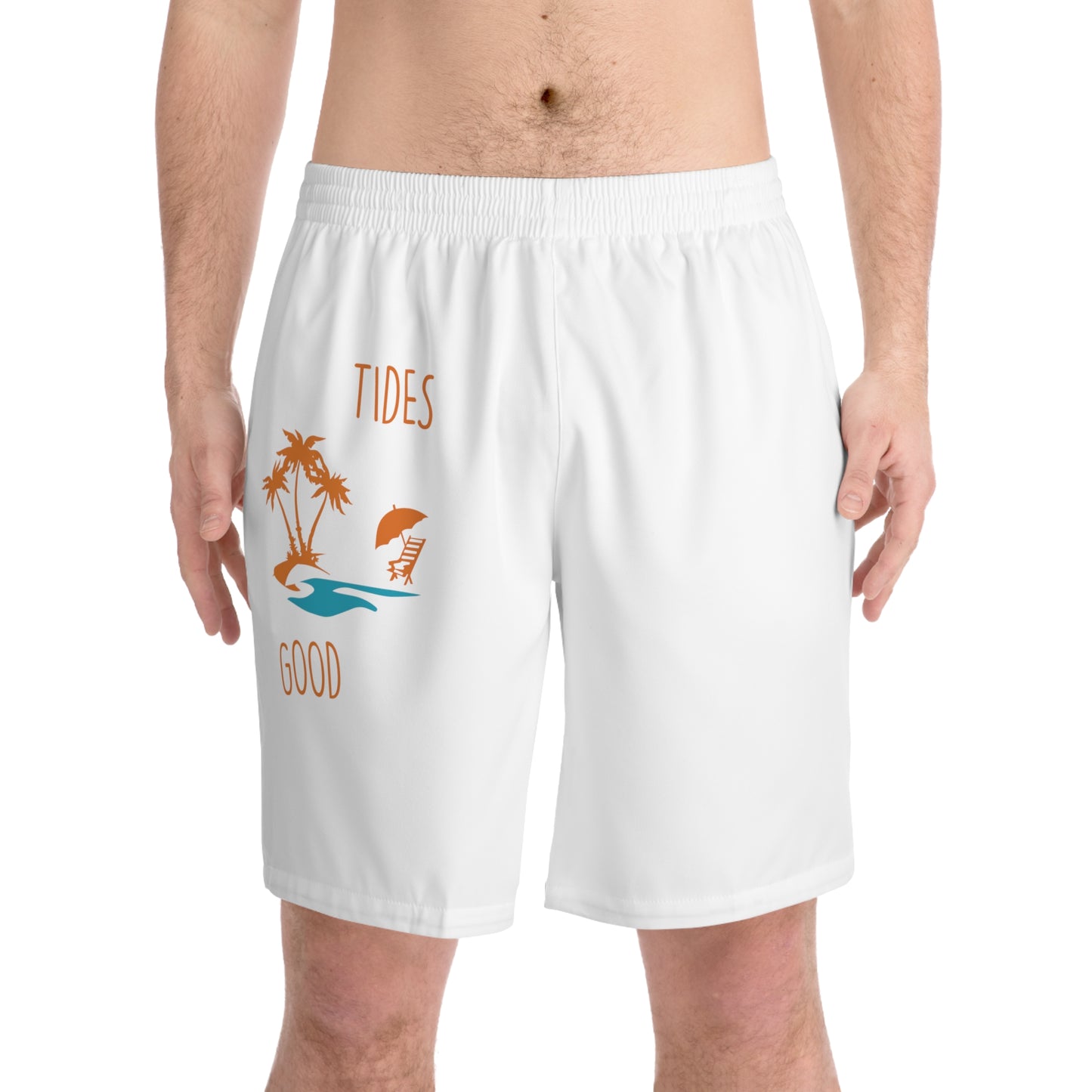 Men's Elastic Beach Shorts (AOP)