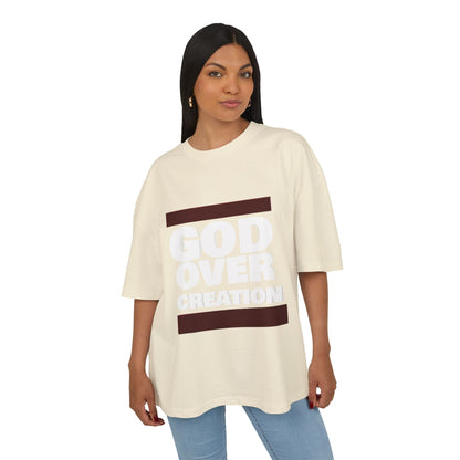 T-Shirt - Unisex Ultra Heavy Cotton Box Tee - God over Creation Printify