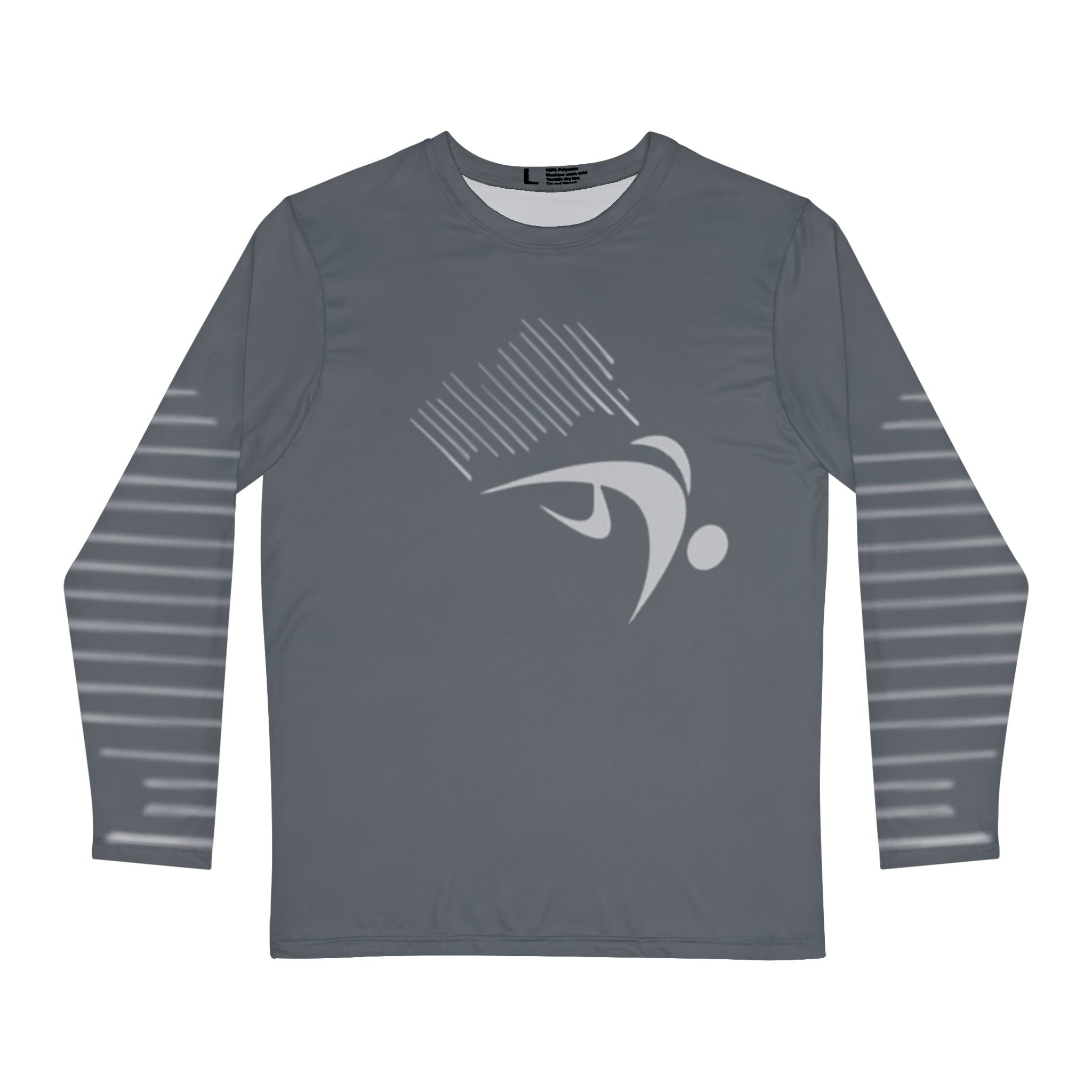 Men's Long Sleeve Performance Shirt, Athletic Tee, Sportswear, Gym Top, Fitness Apparel, Activewear, Workout Clothing