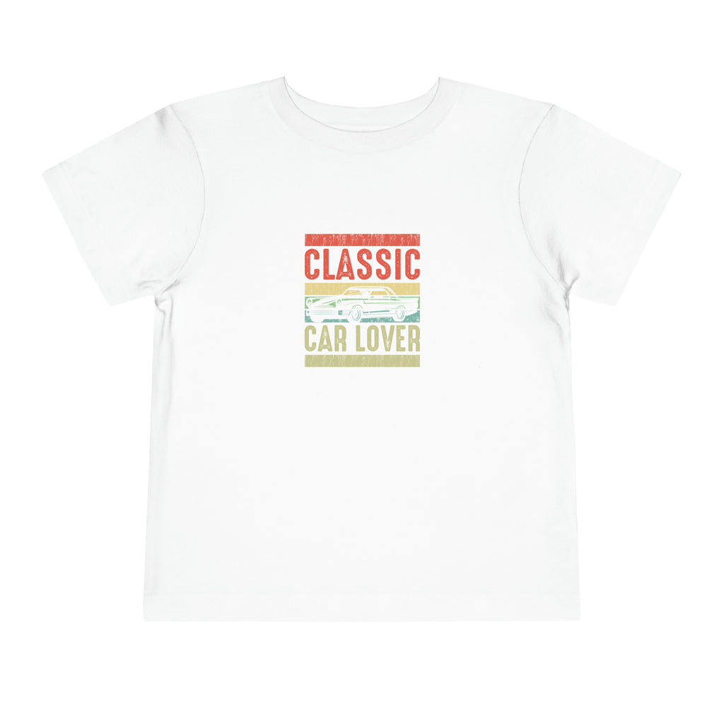 T-shirt pour tout-petits amoureux des voitures classiques 