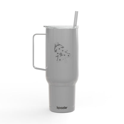 Tumbler with Lid, 40oz - 'Hello Santa' Engraved Design Printify