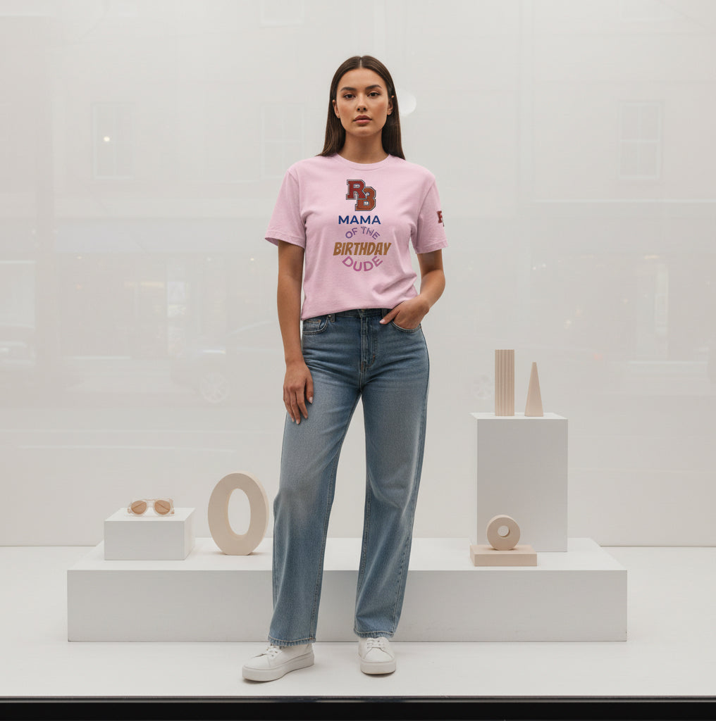 Mama of the Birthday Dude T-Shirt — Mom Birthday Party Tee