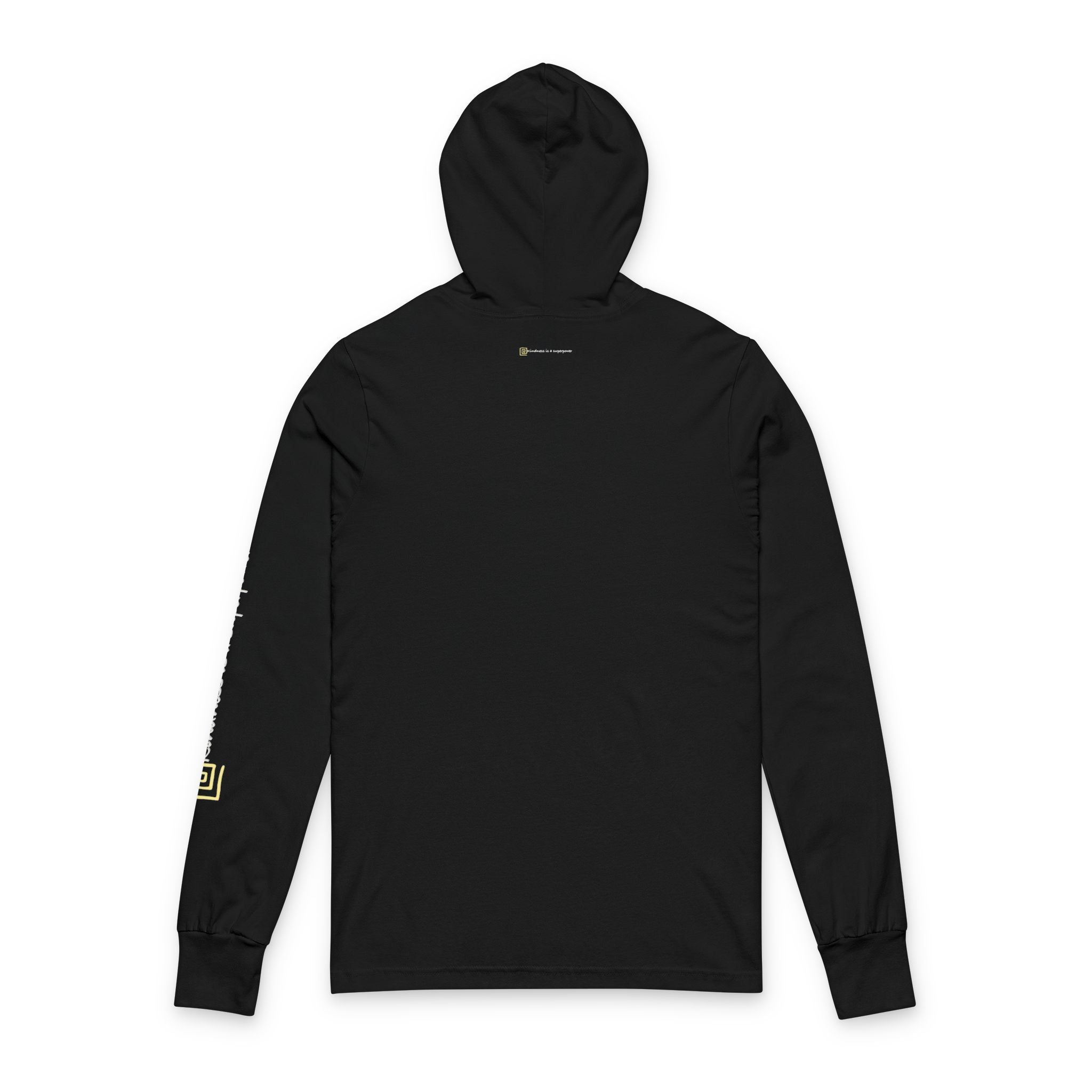 Chic Unisex Hooded Long Sleeve Tee, Trend Pullover Printify