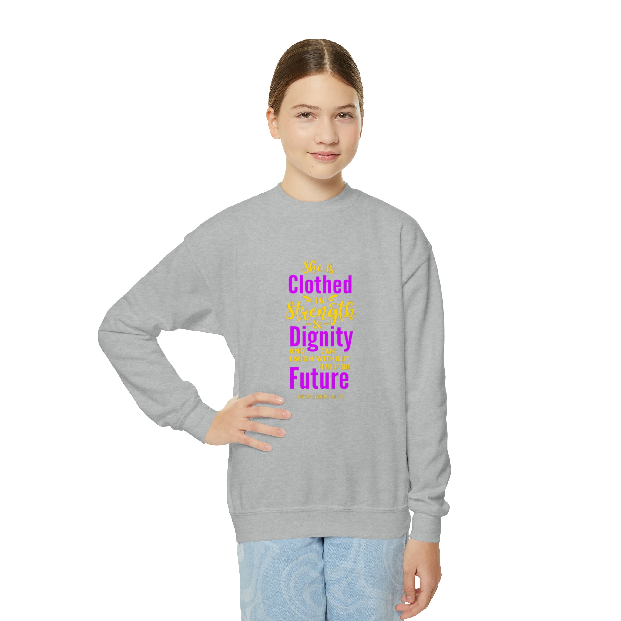 She Is Clothed In Strength Sweatshirt