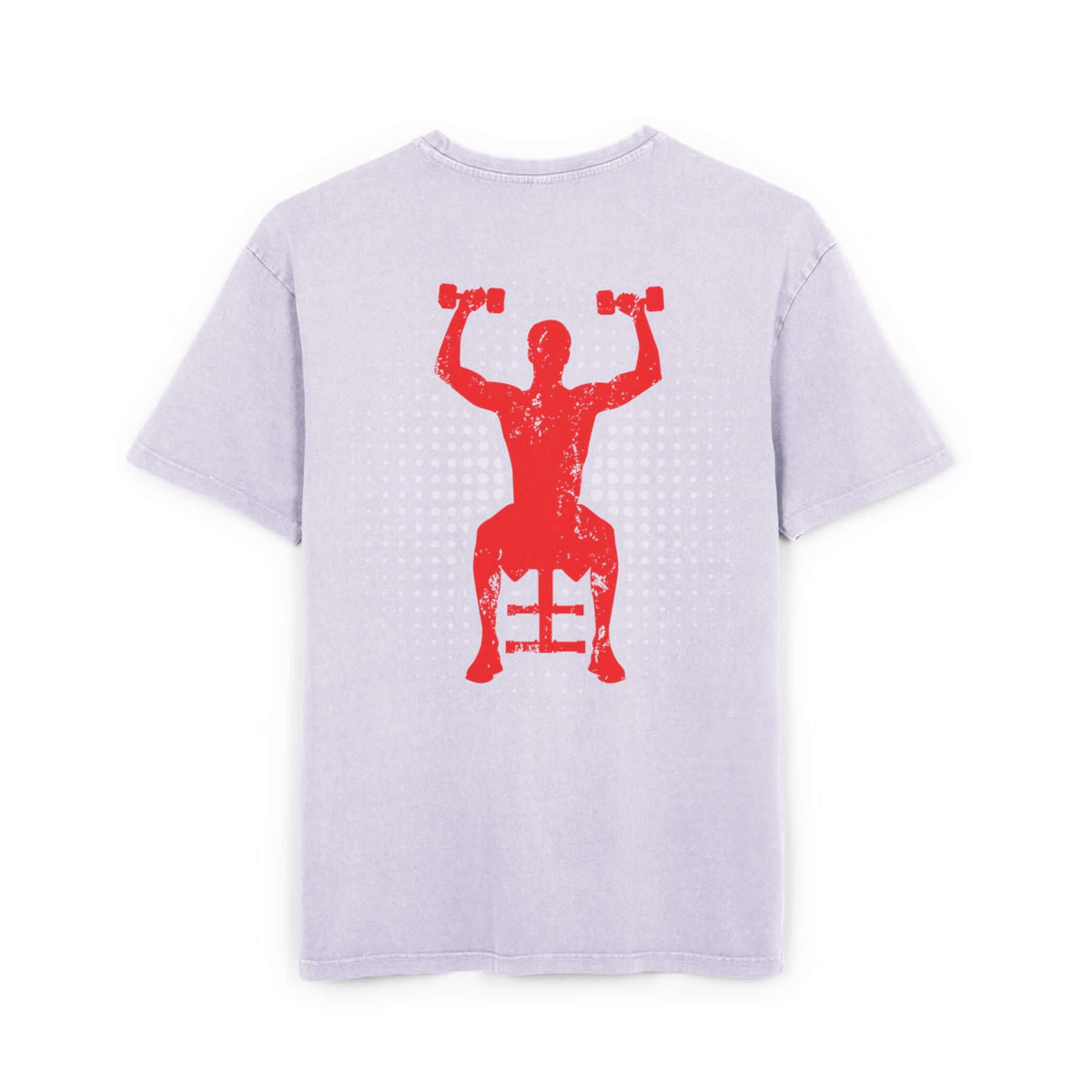 Oversize Tee - Off To Gym Acid Washed Men's T-Shirt