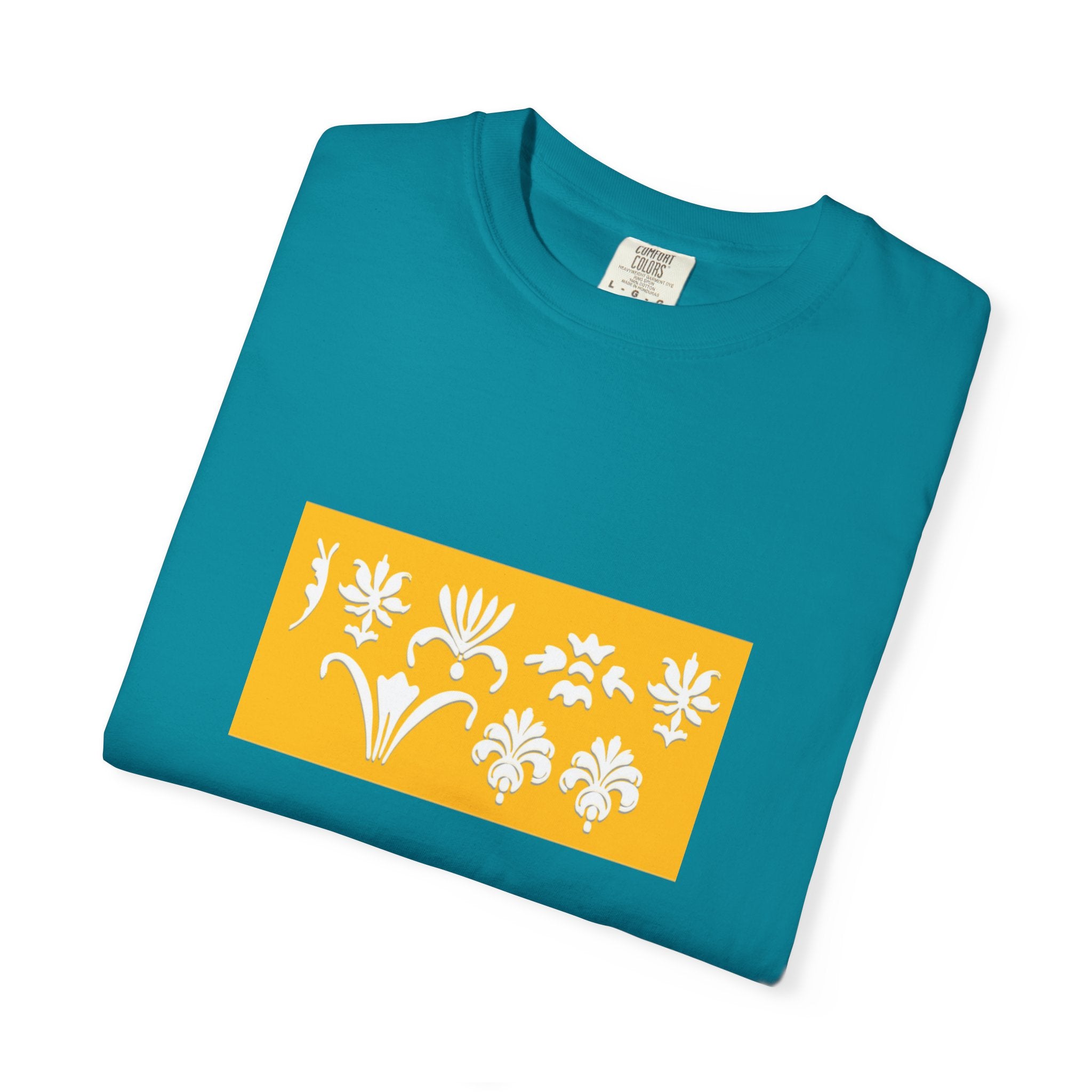 Vibrant Floral Print T-Shirt,Everyday Style