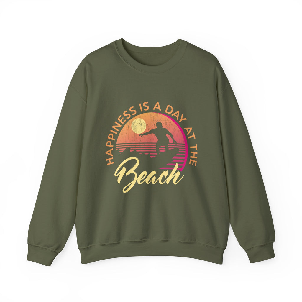 Le bonheur est une journée à la plage Sweat-shirt unisexe 