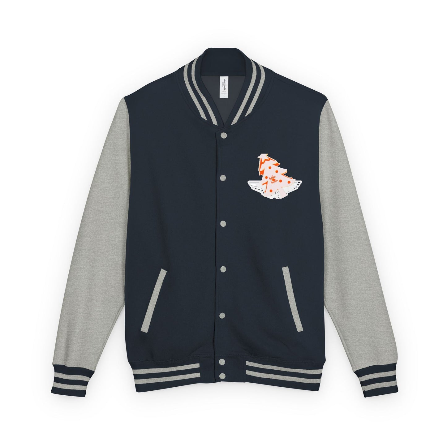 Letterman Jacket - 'hello santa' Design Printify