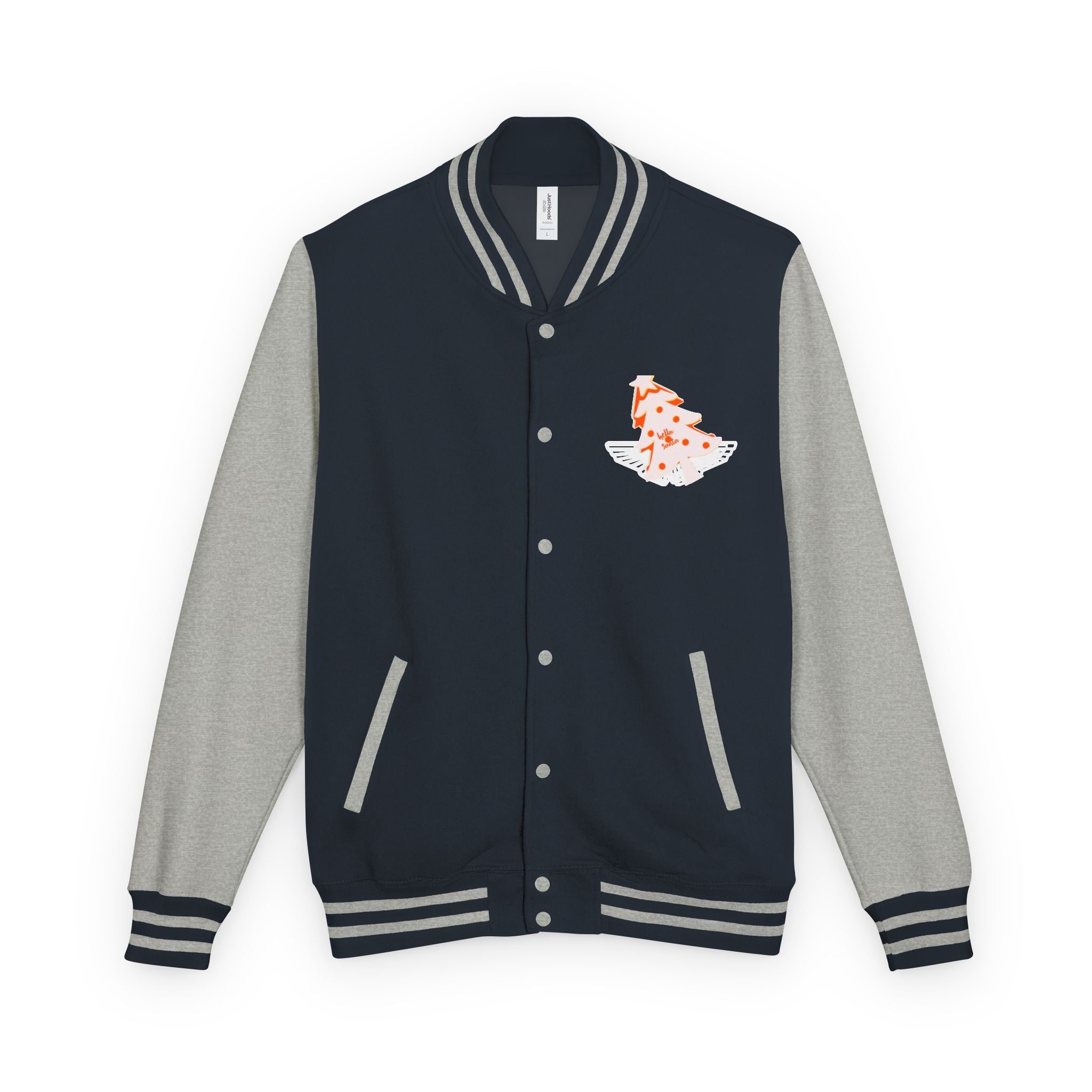 Letterman Jacket - 'hello santa' Design Printify