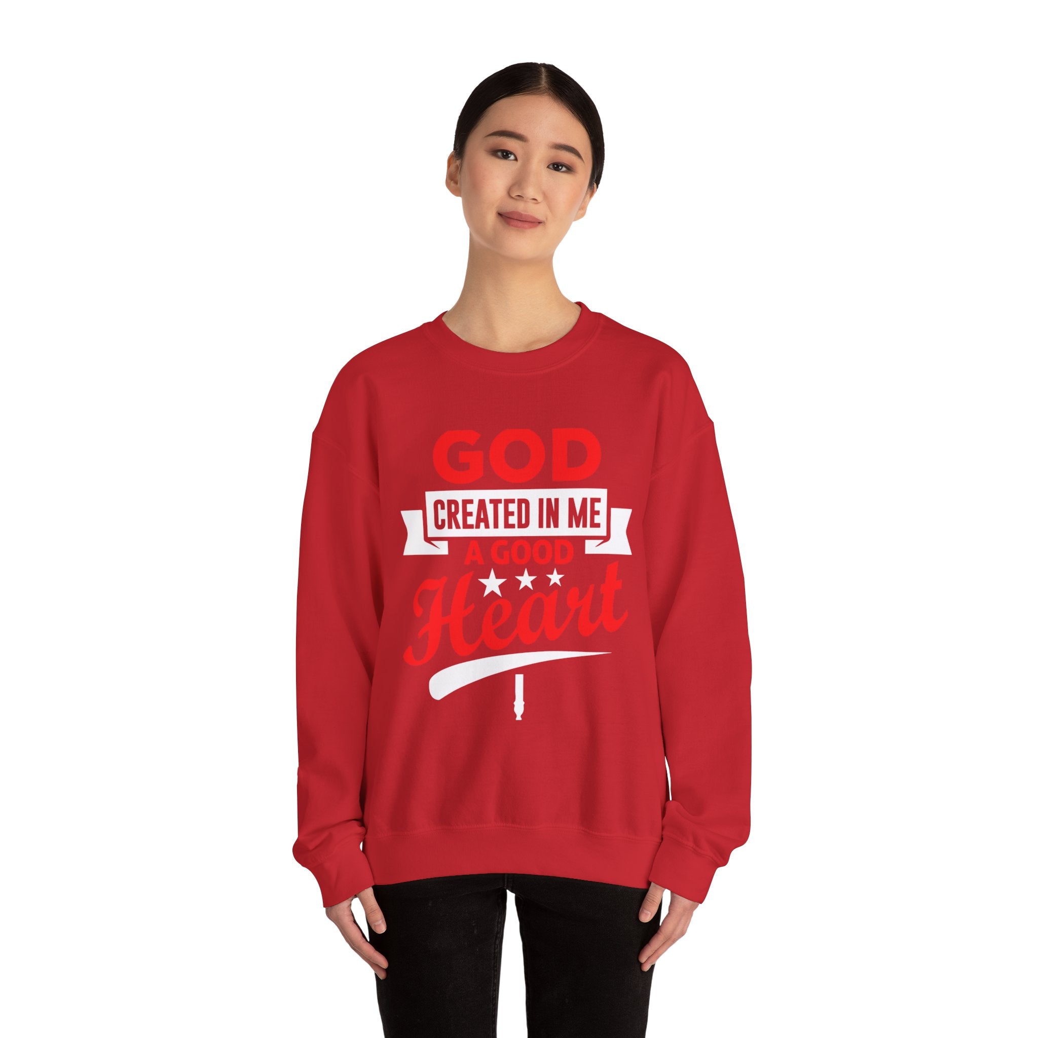 Dieu a créé en moi un sweat-shirt unisexe au bon cœur 