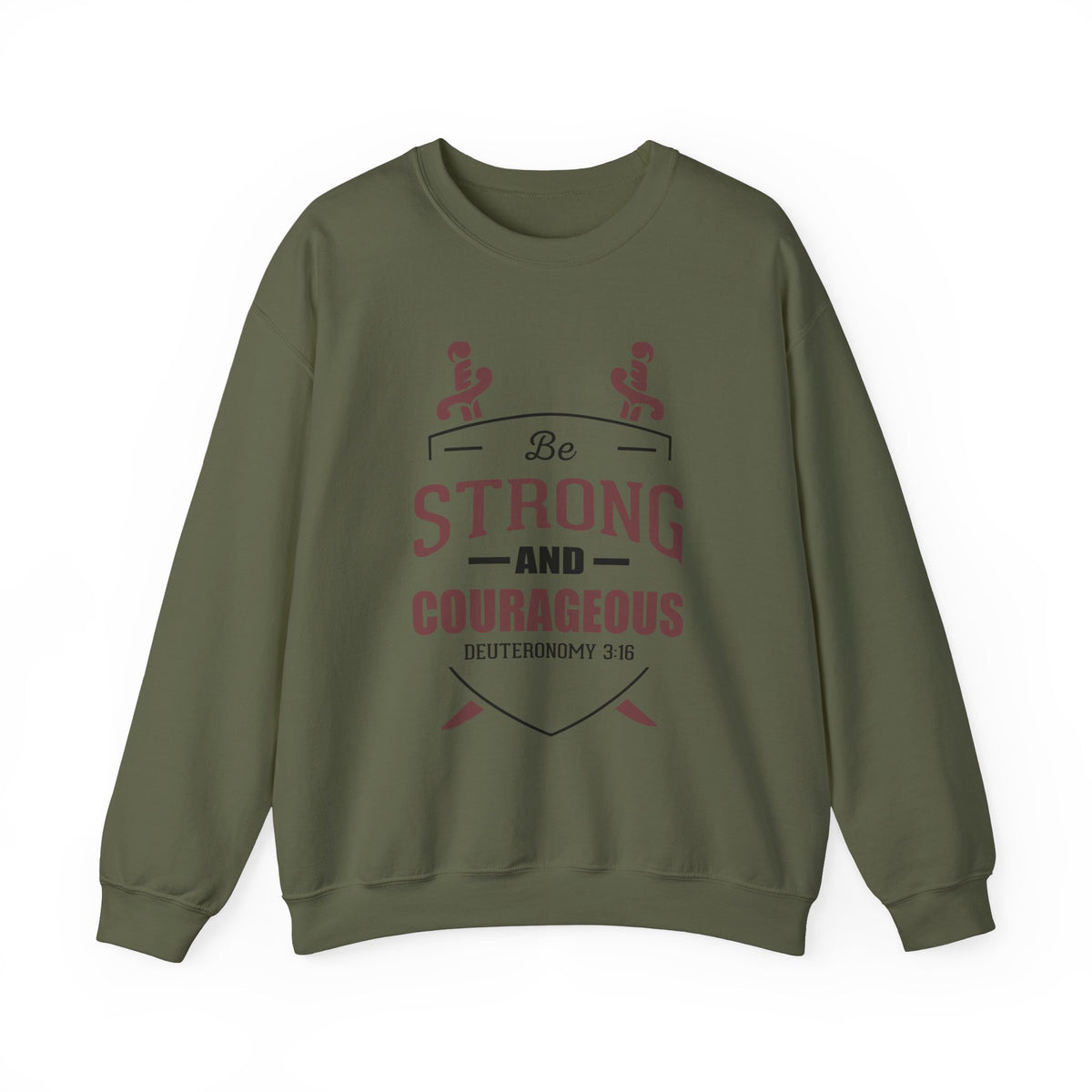 Soyez fort et courageux Sweat-shirt unisexe 