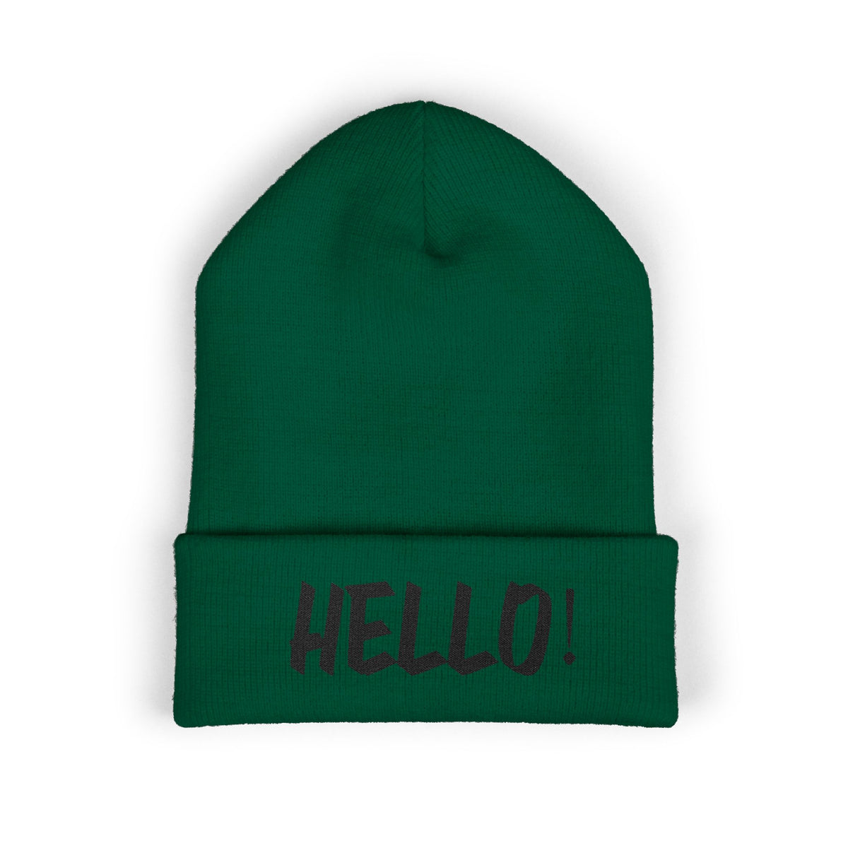 Hello! Classic Cuffed Beanie - Stylish Winter Hat for Trendsetters