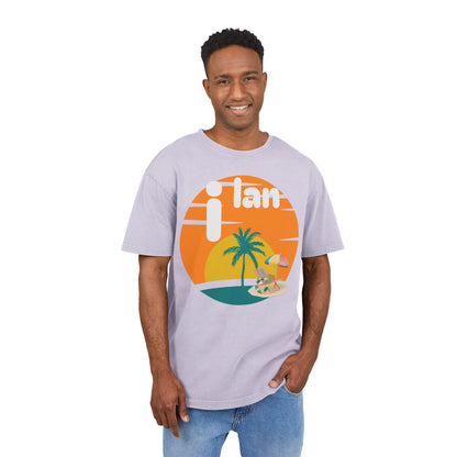 Oversize Tee Acid Washed Men's Graphic T-Shirt 'i lan'