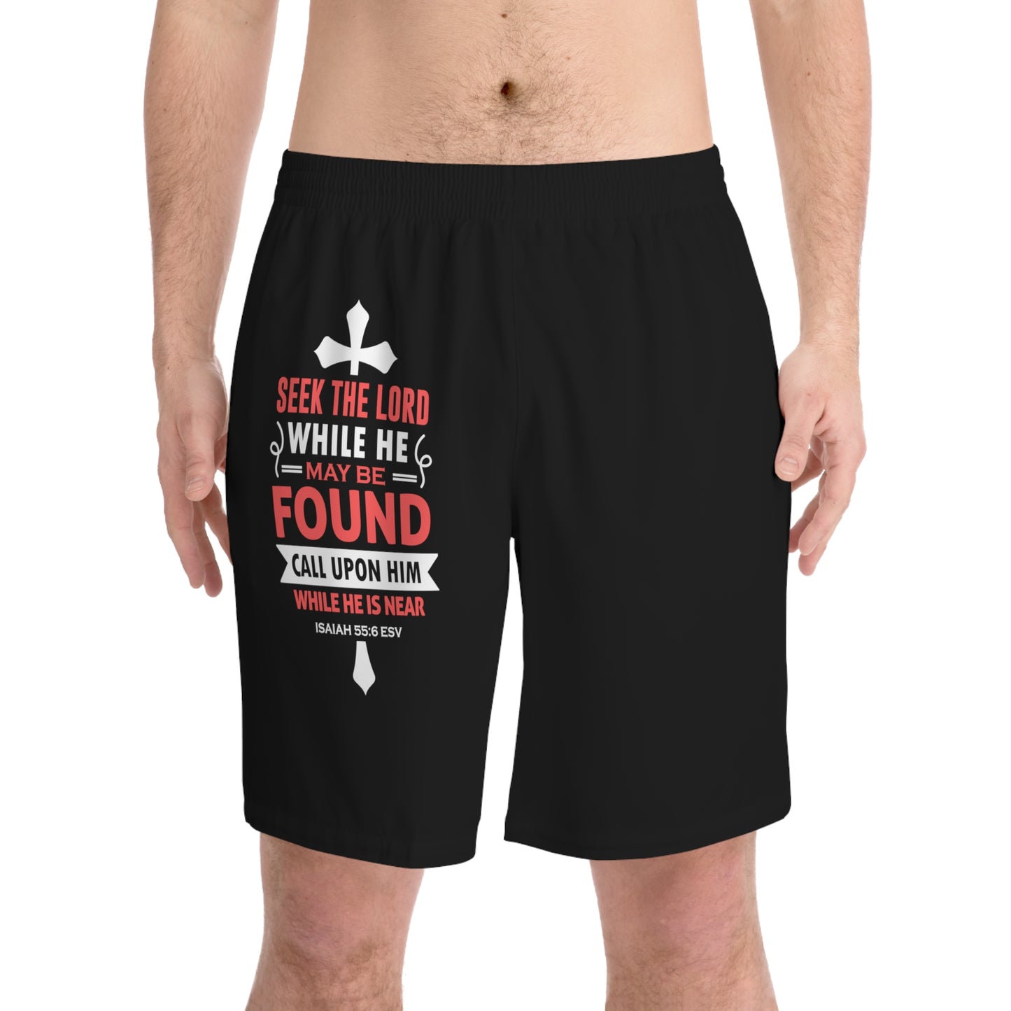 Men's Elastic Beach Shorts (AOP)