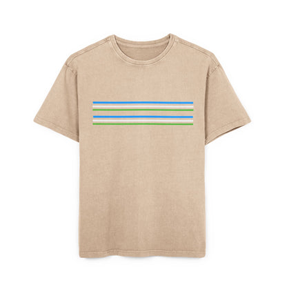 Oversize Tee with Bold Lines