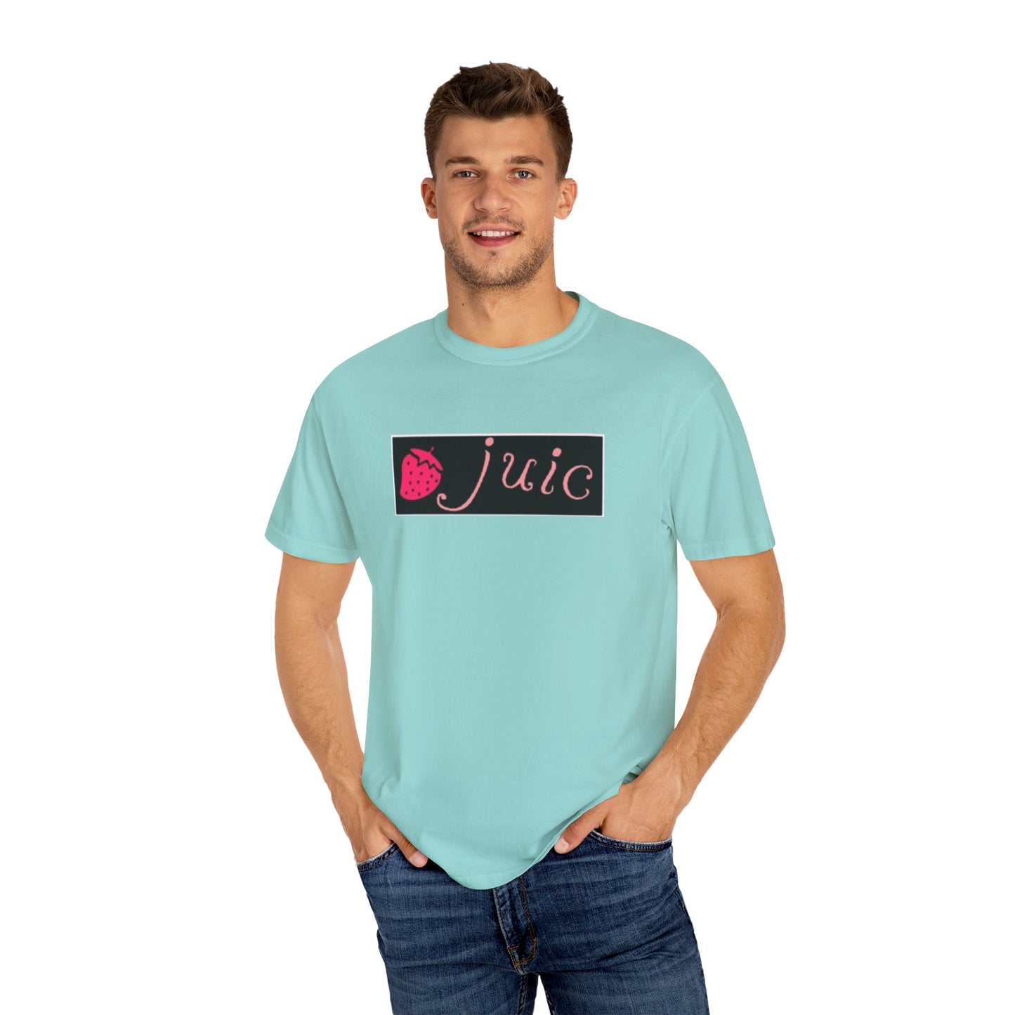 Strawberry JUIC Unisex T-Shirt, Cute Graphic Tee, Summer Apparel, Gift for Fruit Lovers, Trendy Fashion, Casual Wear