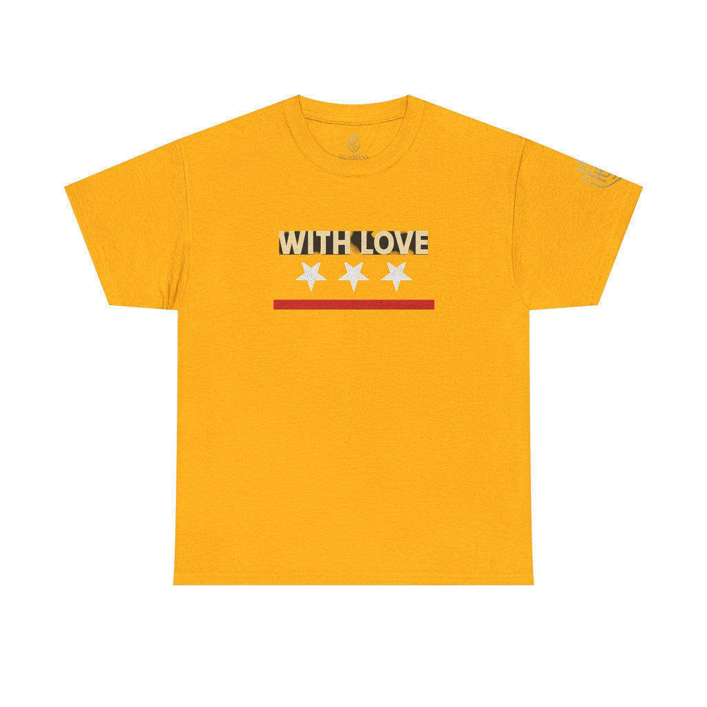 Stylish Unisex Heavy Cotton Tee - 'With Love' Statement Shirt, Casual Wear, Gift for Her, Gift for Him, Everyday Comfort Printify