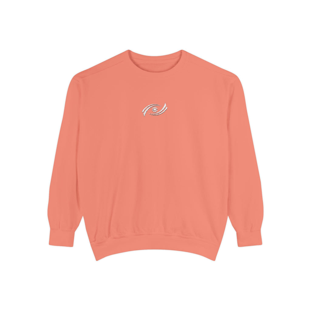 Garment-Dyed Sweatshirt, Cozy Unisex Pullover, Casual Comfortable Sweater, Perfect for Relaxing, Gift Idea for Friends and Family Printify