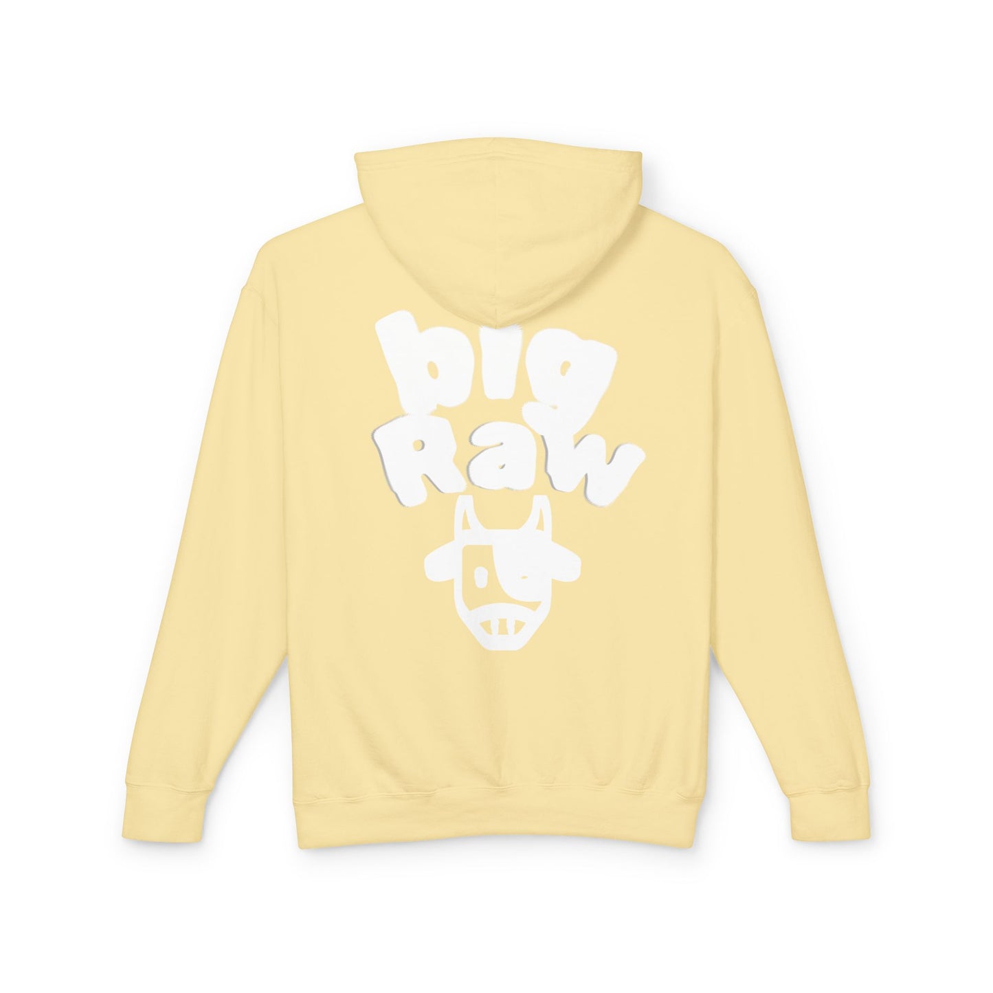 Big Raw Unisex Lightweight Hooded Sweatshirt - Cozy Casual Wear, Perfect for Everyday Use, Gift for Friends, Trendy Hoodie
