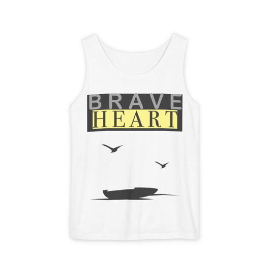 Brave Heart Tank Top | Unisex Garment-Dyed Tee