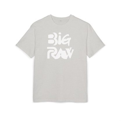 Oversize Tee Big Raw Print Unisex Heavy T-Shirt Printify