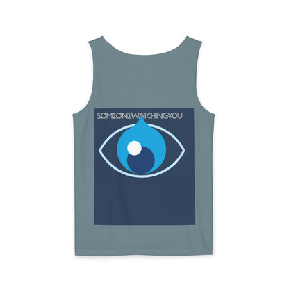 Tank Top Watching You Unisex Garment-Dyed