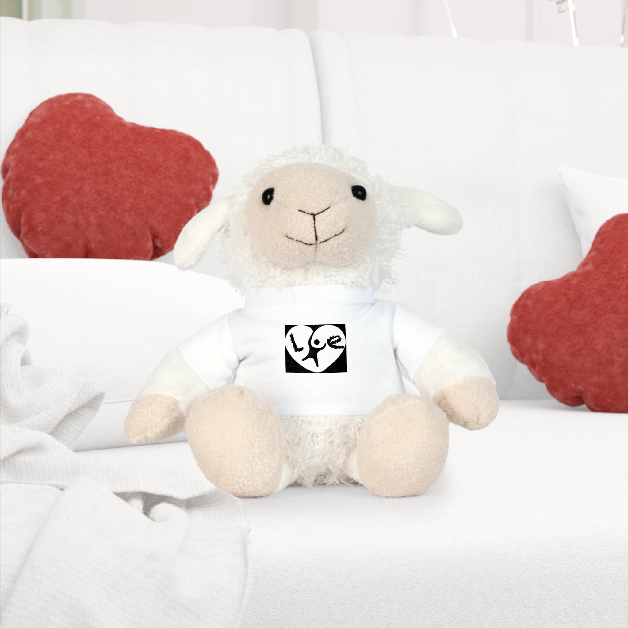Adorable Love Bear Plush Toy in T-Shirt - Perfect Gift for Kids Printify