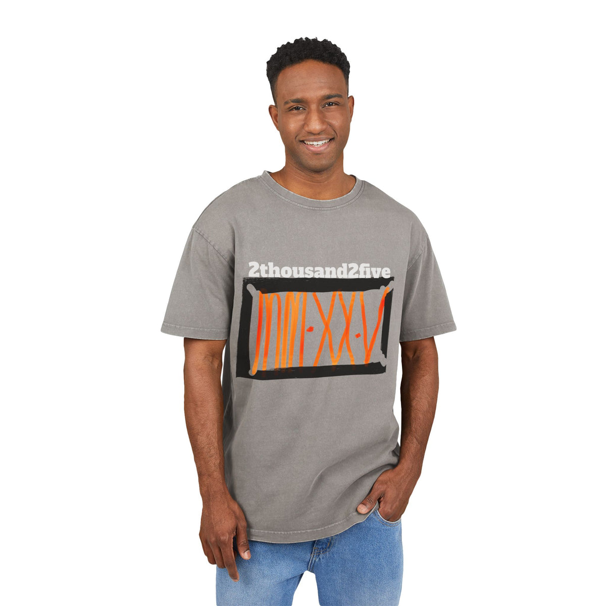 T-Shirt Acid Washed Oversize Tee 2thousand2five Design