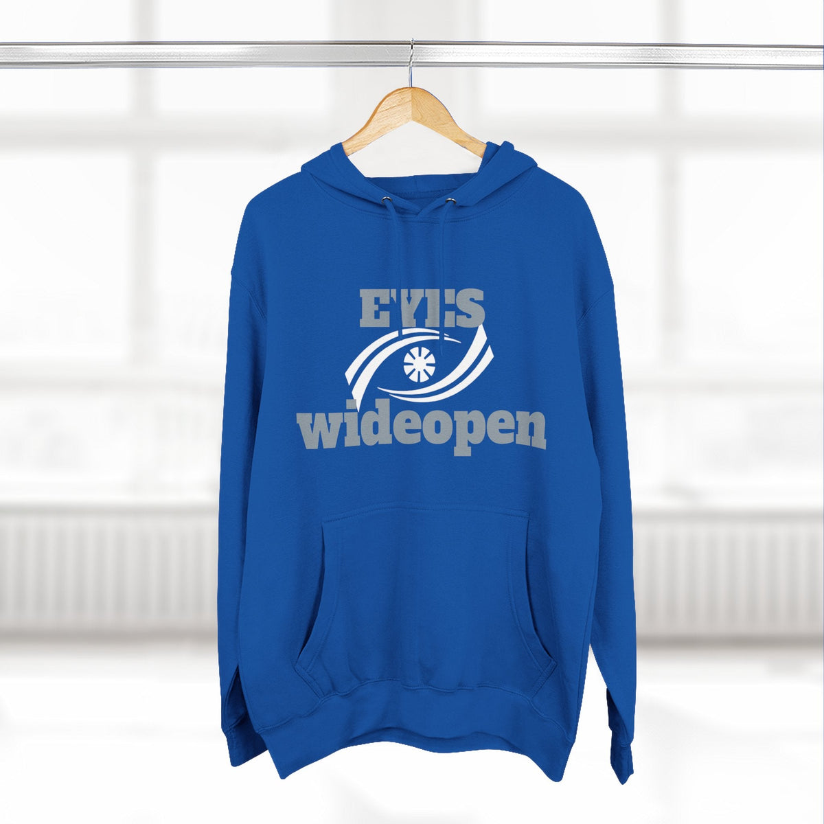 Eyes Wide Open Fleece Hoodie - Cozy Sweatshirt for Casual Wear, Gifts for Him/Her, Winter Wardrobe Essential, Unisex Hoodie, Relaxed Fit Printify