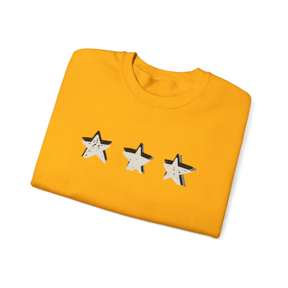 3 Star Heavy  Crewneck Sweatshirt