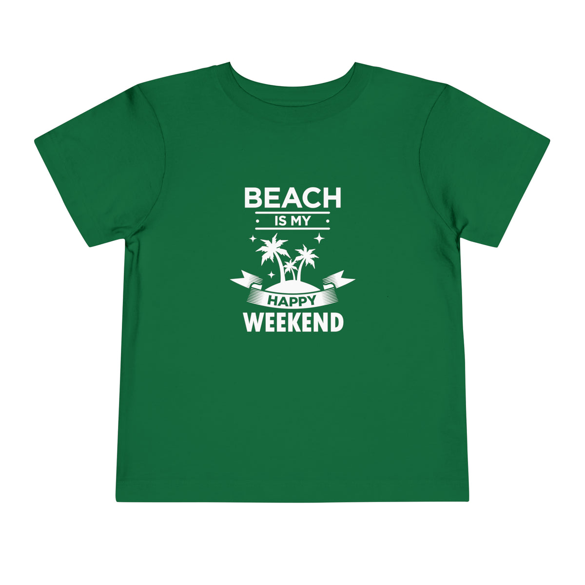 Beach Is My Happy Weekend Toddler Tee