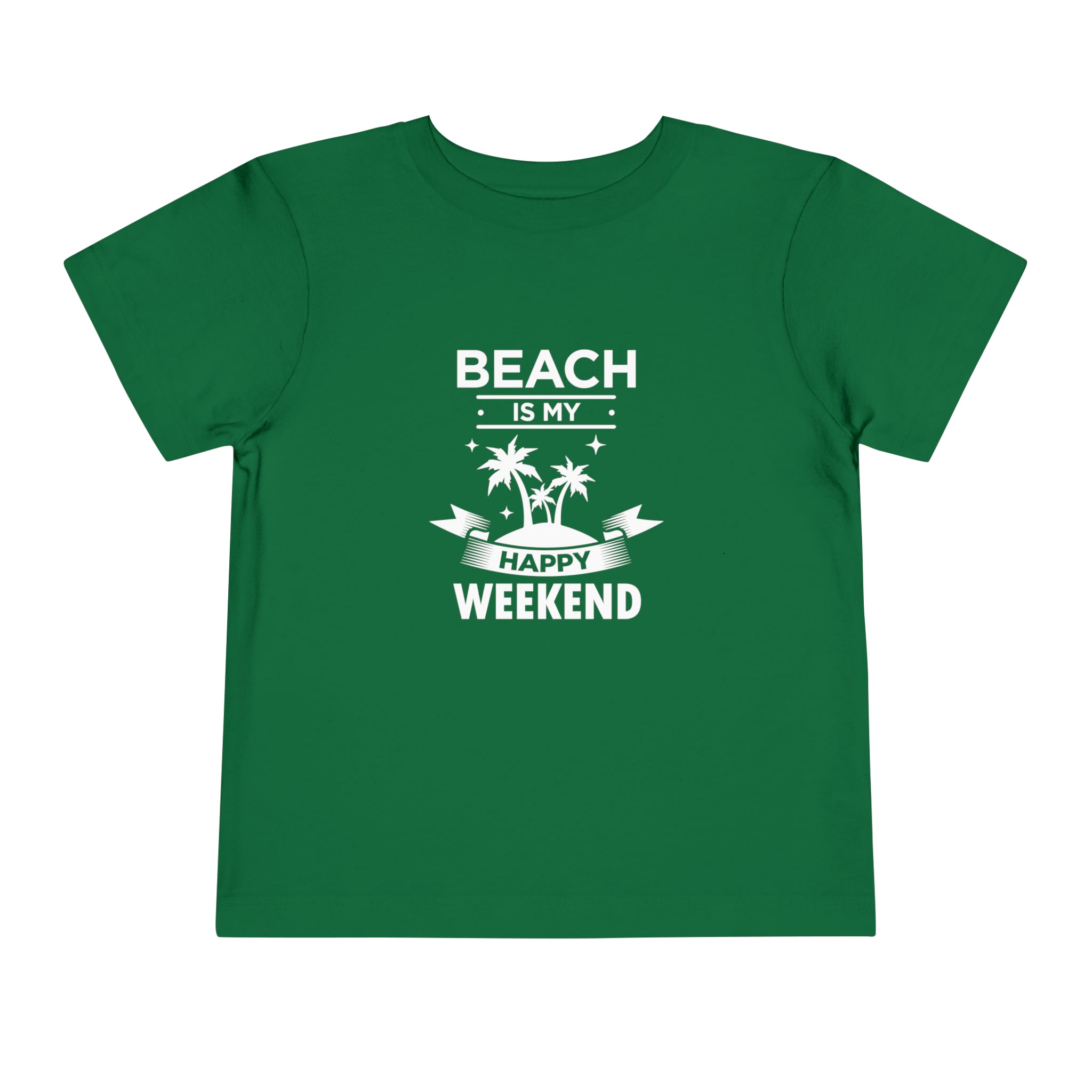 Beach Is My Happy Weekend Toddler Tee