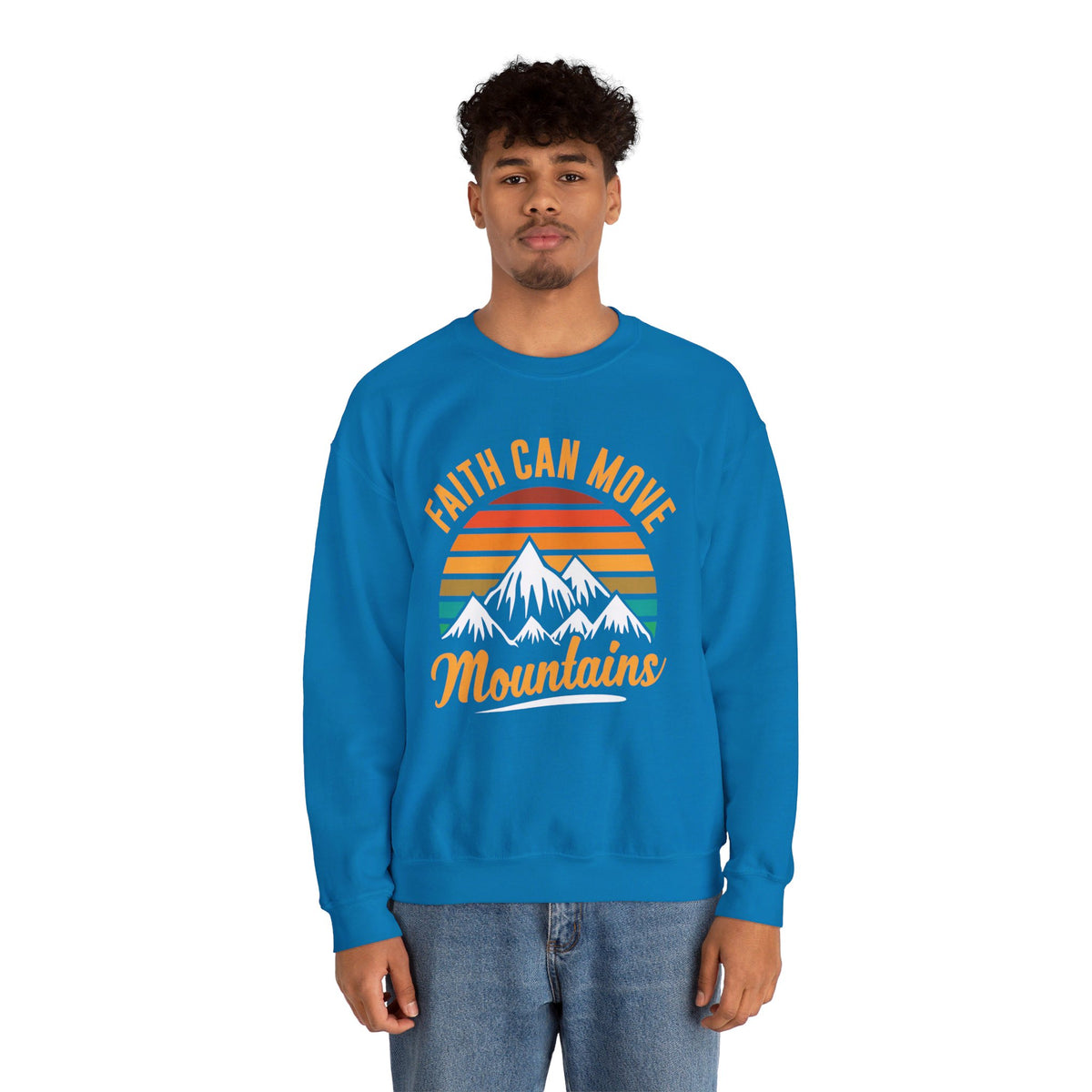 Faith Can Move Mountains Sweat-shirt unisexe 