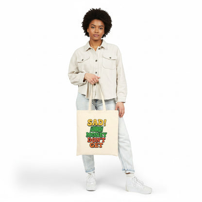 Money Quote Canvas Tote Bag |  Shopping Tote | Perfect Gift for Finance Lovers, Students, Birthdays, or Just Because Printify