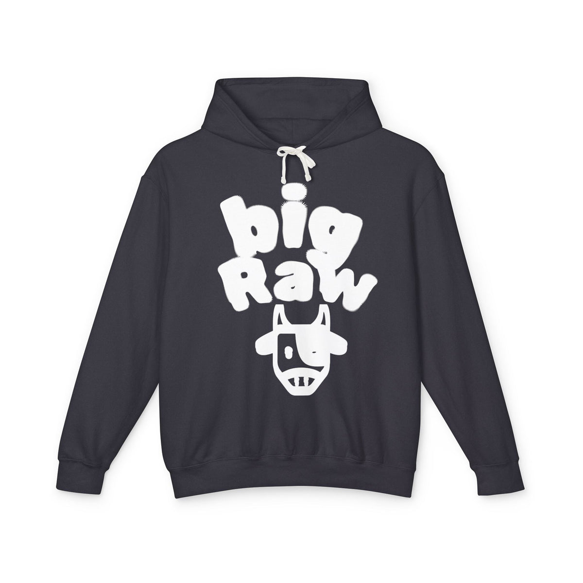 Big Raw Unisex Lightweight Hooded Sweatshirt - Cozy Casual Wear, Perfect for Everyday Use, Gift for Friends, Trendy Hoodie Printify