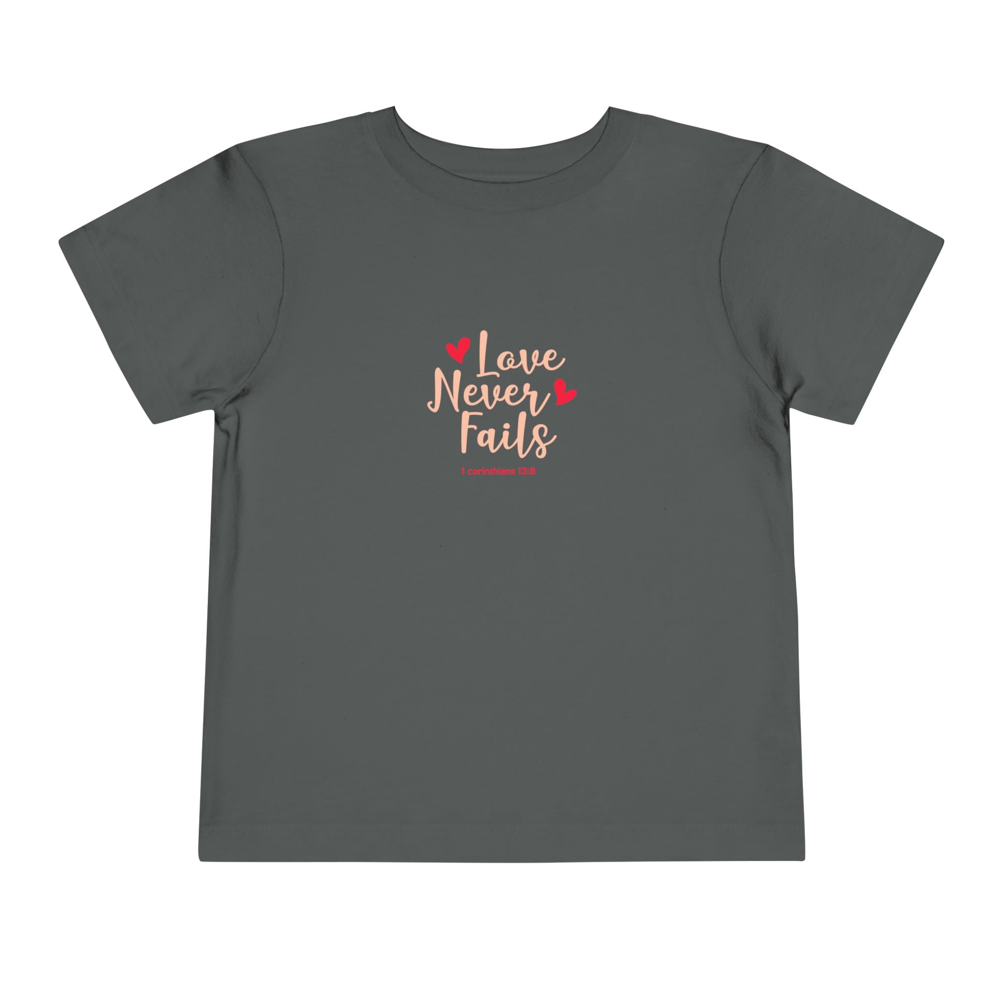 L’amour n’échoue jamais T-shirt pour tout-petits 