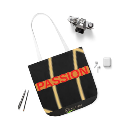 Passion Canvas Tote Bag, 5-Color Straps