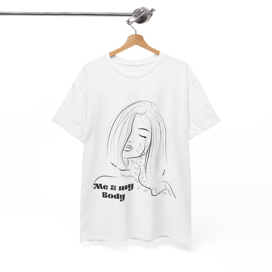 Unisex Faded Cotton Me my Body  Tee
