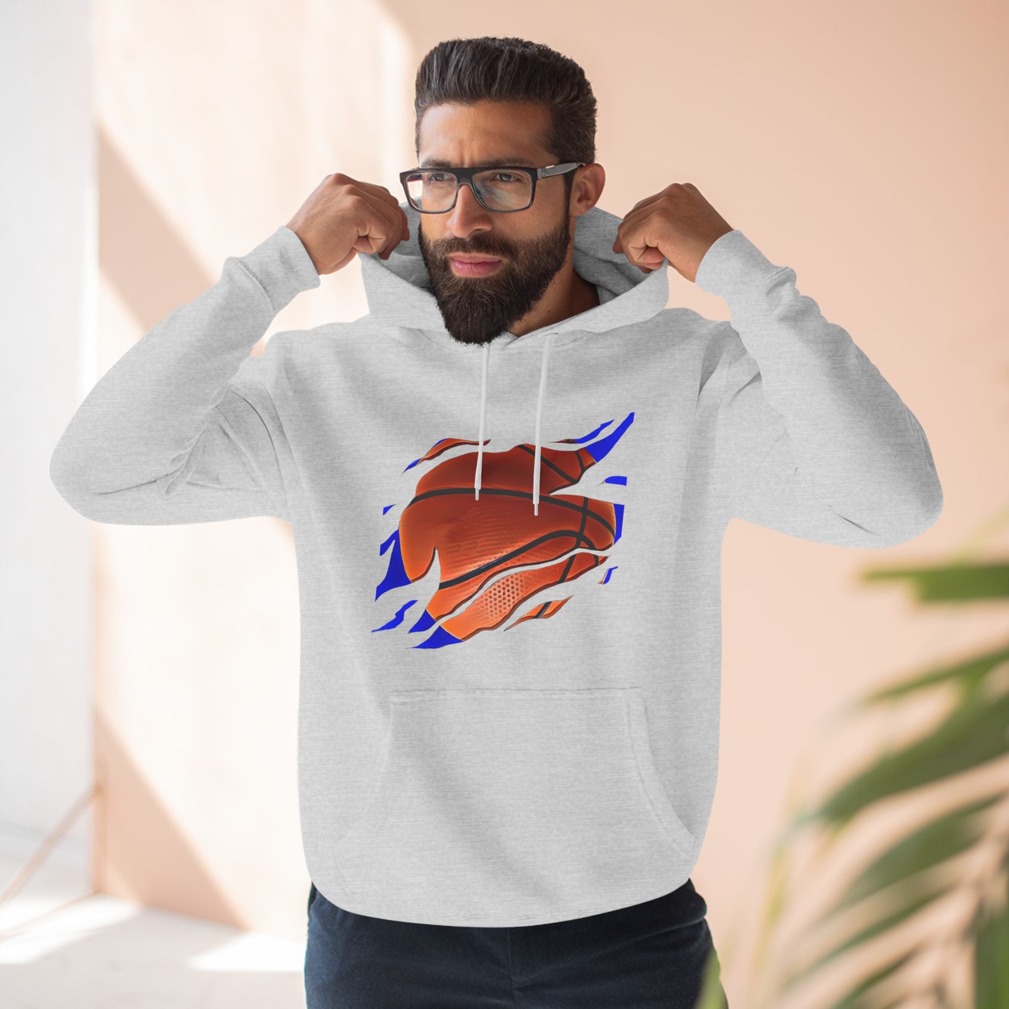 RCNSONS Unisex Three-Panel Fleece ‚Baseball‘ Hoodie