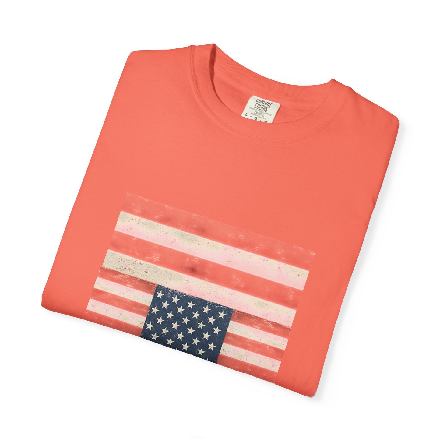 Patriotic Garment-Dyed T-Shirt | Perfect for 4th of July, Memorial Day, Casual Wear, Gifts, Americana Style Printify