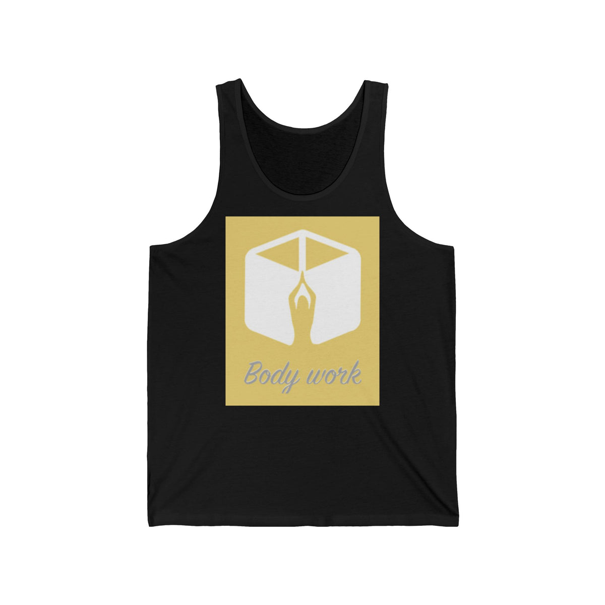 Unisex Jersey Tank Top - Body Work Design, Yoga Apparel, Fitness Gear, Workout Shirt, Gift for Health Enthusiasts
