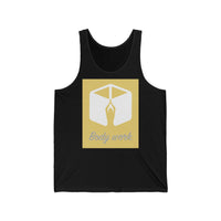 Unisex Jersey Tank Top - Body Work Design, Yoga Apparel, Fitness Gear, Workout Shirt, Gift for Health Enthusiasts