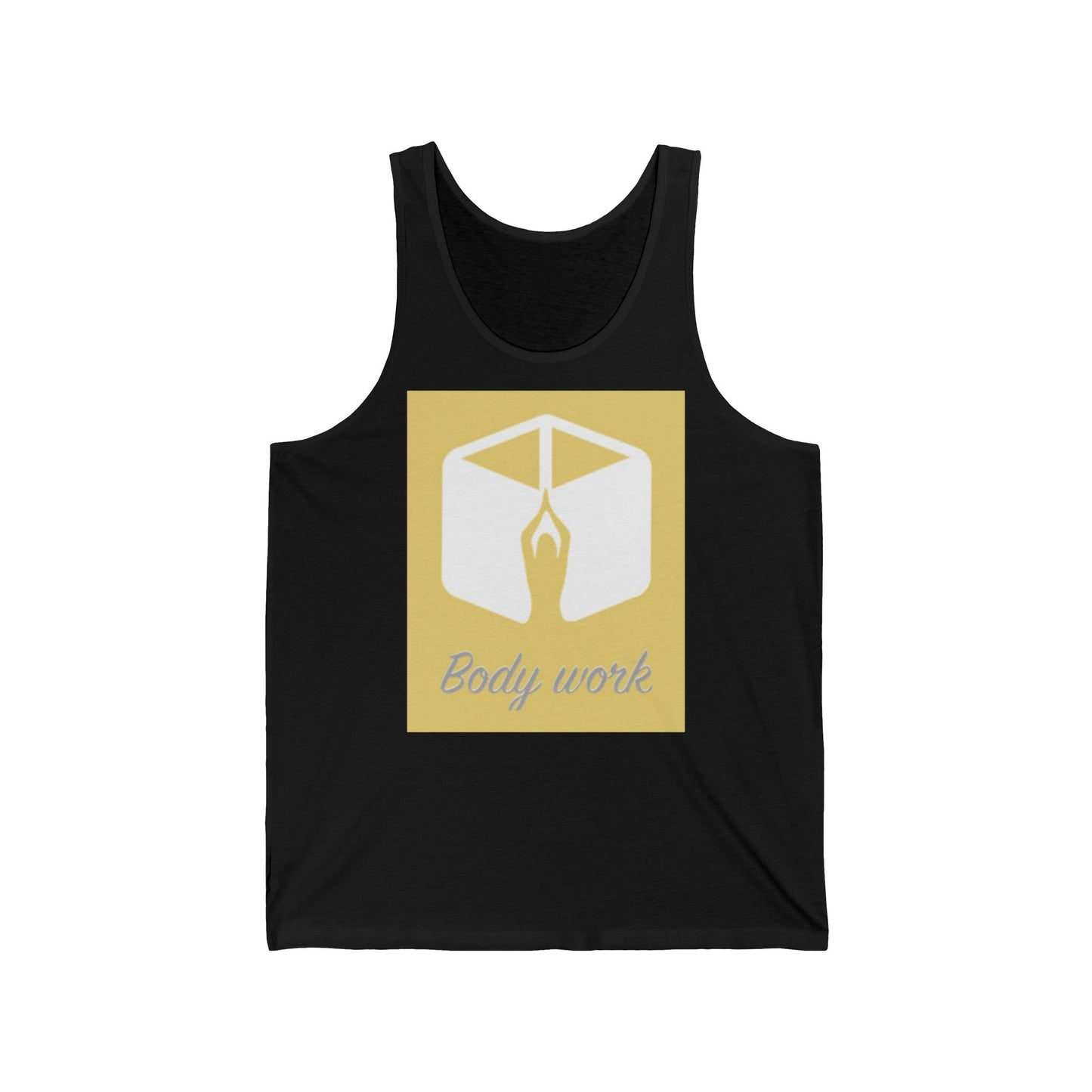 Unisex Jersey Tank Top - Body Work Design, Yoga Apparel, Fitness Gear, Workout Shirt, Gift for Health Enthusiasts