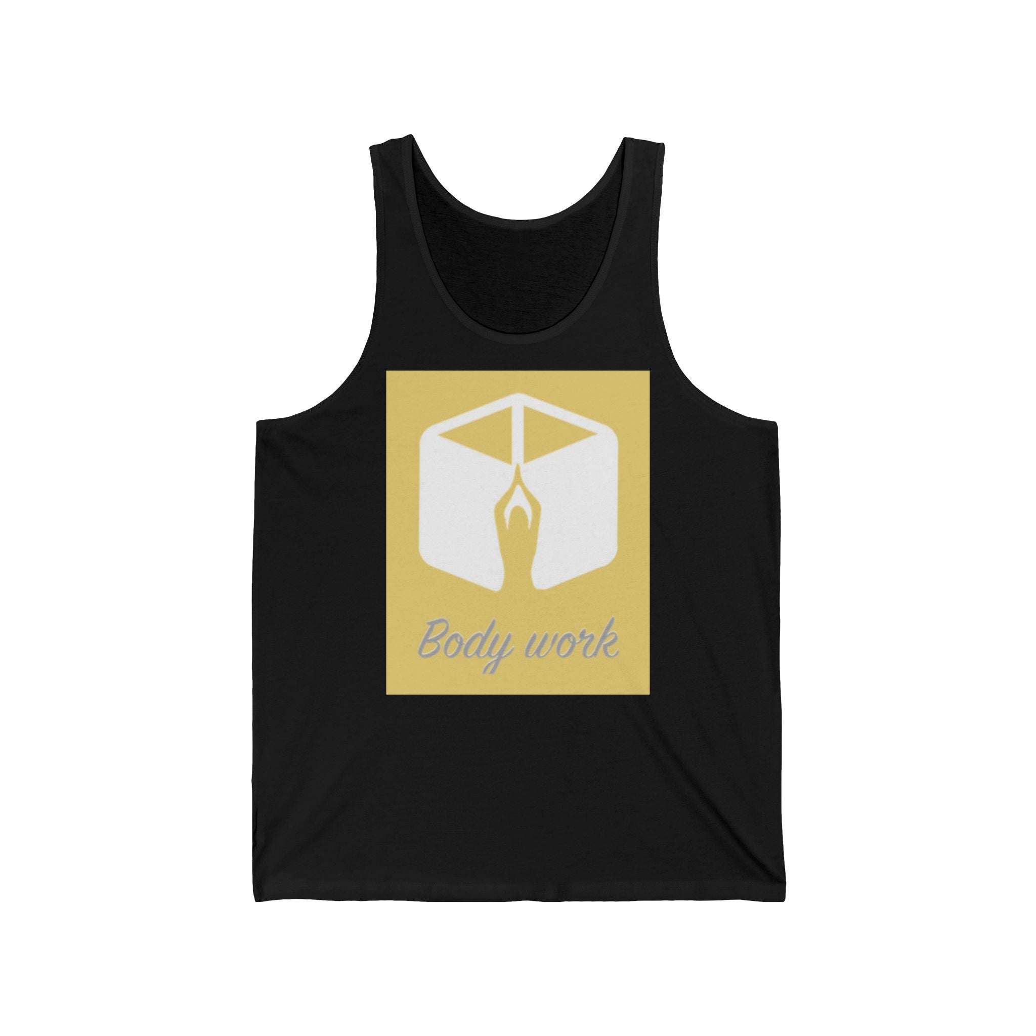 Unisex Jersey Tank Top - Body Work Design, Yoga Apparel, Fitness Gear, Workout Shirt, Gift for Health Enthusiasts