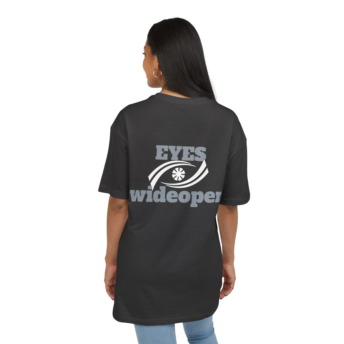 Oversized Graphic Tee - 'EYES wideopen' Statement Shirt, Casual Wear, Street Style, Gift for Trendsetters, Everyday Comfort Printify