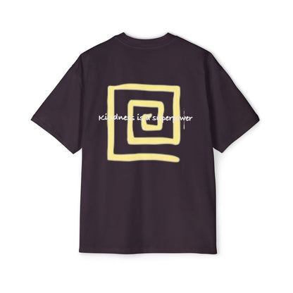 Oversized Tee - Kindness is a Super Power Graphic Design Shirt for Men Printify